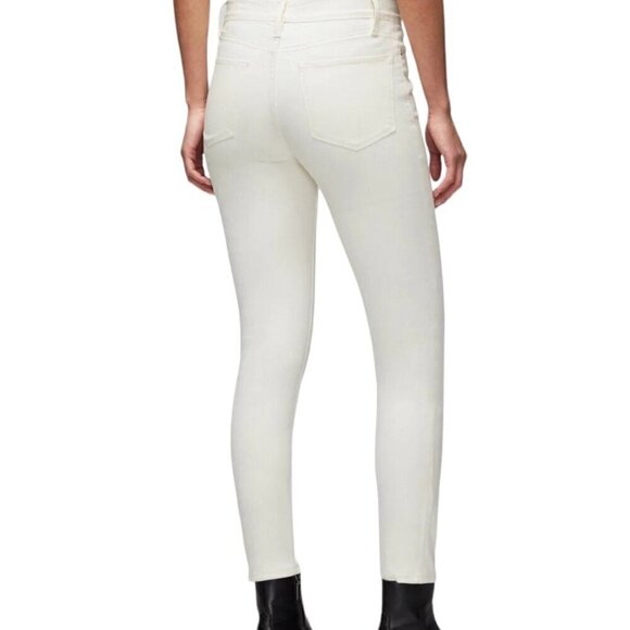 NEW Frame Le High Cropped Skinny Jeans Off White Size 30 - Picture 2 of 14